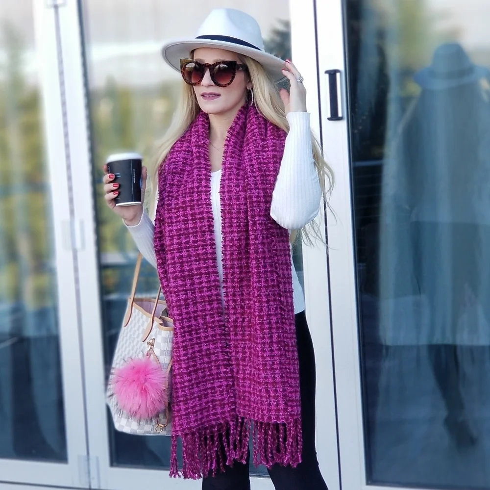 BERRY DELIGHTFUL Scarf / Shawl / Wrap - oversized - Picture 4 of 5